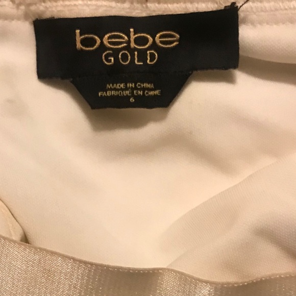 White mini skirt silver stud sequins (used) - Picture 4 of 4